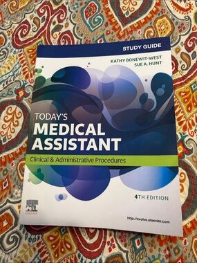NWOT Today's Medical Assistant Study Guide 4th edition — Blue & Green Cover